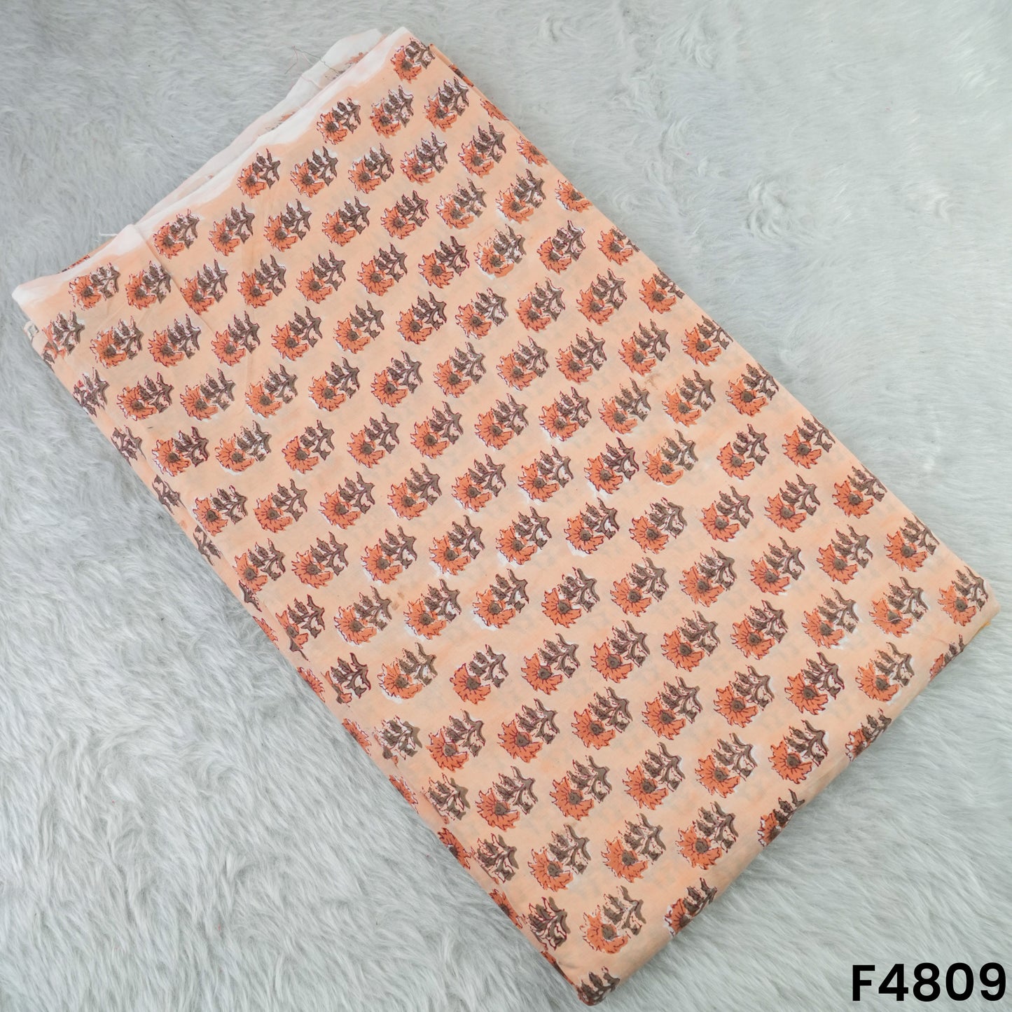 Flower Print Cambric Cotton Fabric- F4809