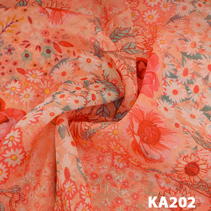 Printed Organza Fabric-KA202