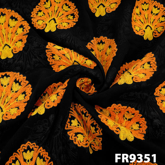 Thread Embroidered Georgette FR9351