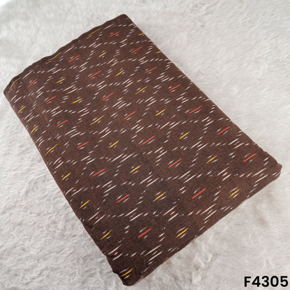 Ikkat Handloom Cotton Fabric- F4305