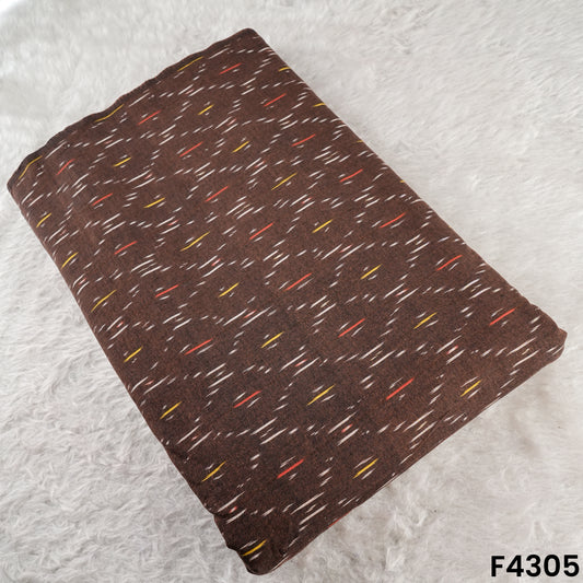 Ikkat Handloom Cotton Fabric- F4305