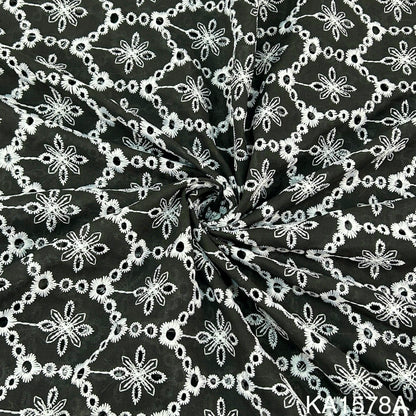 Embroidered Cotton Fabric-KA1578