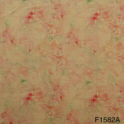 Printed Linen fabric-F1582