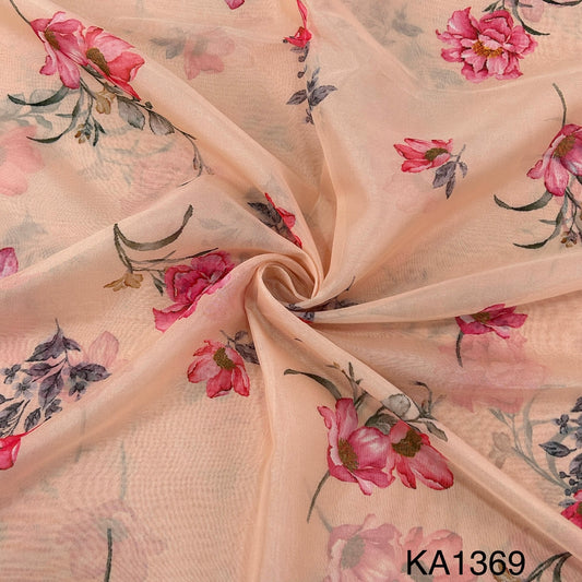 Printed Organza Fabric-KA1369