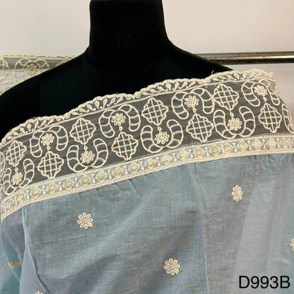 Embroidered Sequins Cotton Dupatta D-993
