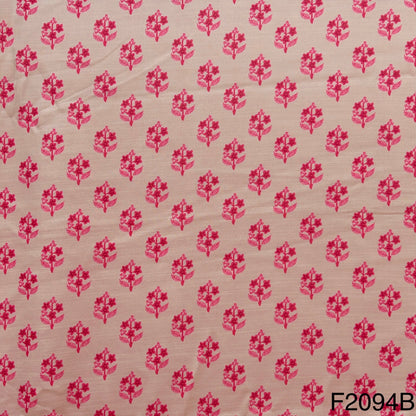 Printed Linen Silk Fabric-F2094
