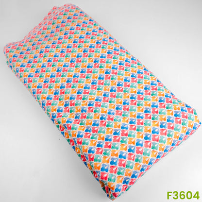 Thread Sequins Embroidered Cotton Fabric-F3604