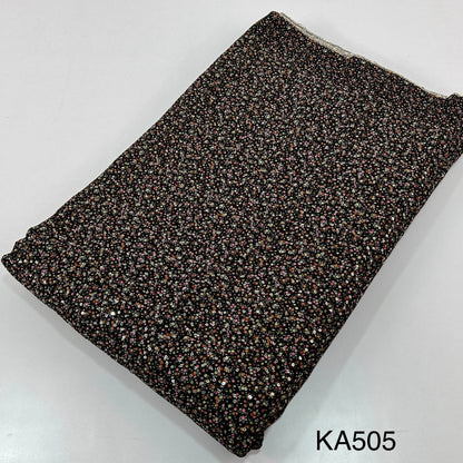 Embroidered Sequins Georgette Fabric-KA505