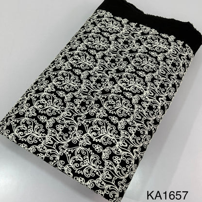 Thread Embroidered Cotton FABRIC-KA1657