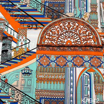 Printed Crepe Fabric-KA942