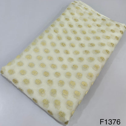 Dyeable Pure Banarasi Georgette Fabric-F1376