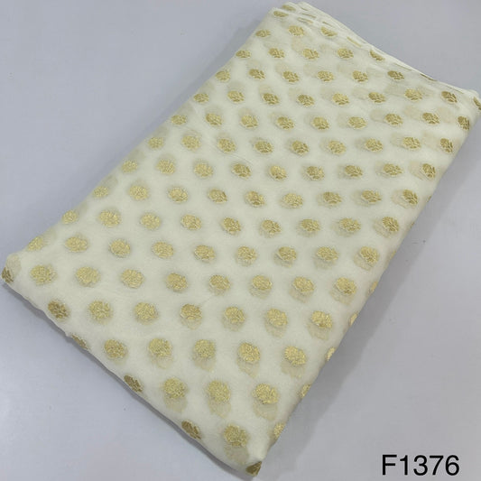 Dyeable Pure Banarasi Georgette Fabric-F1376