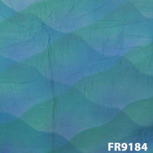 Printed Pure Chinon Fabric-FR9184