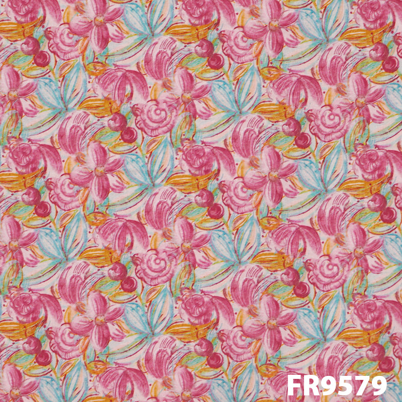 Printed Rayon Fabric-FR9579