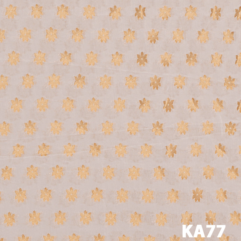 Dyeable Zari Georgette Fabric-KA77