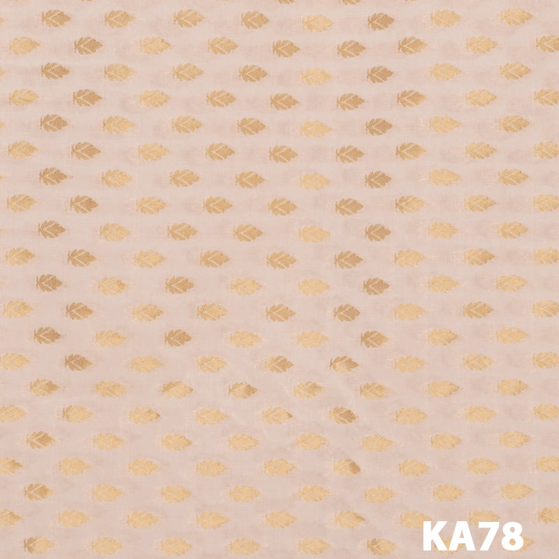Dyeable Zari Georgette Fabric-KA78