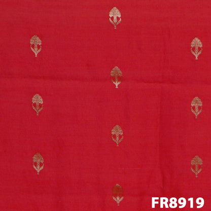 Zari Buta Chanderi Silk Fabric-FR8919