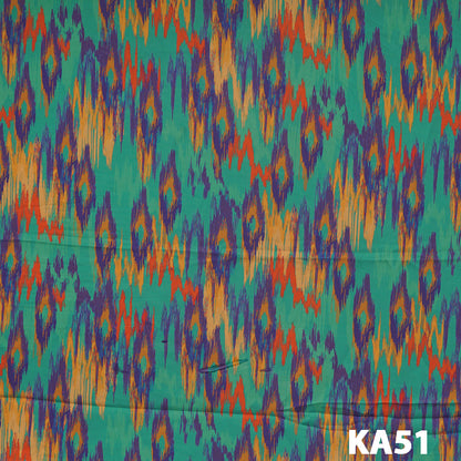 Printed Zara Satin Fabric- Ka51