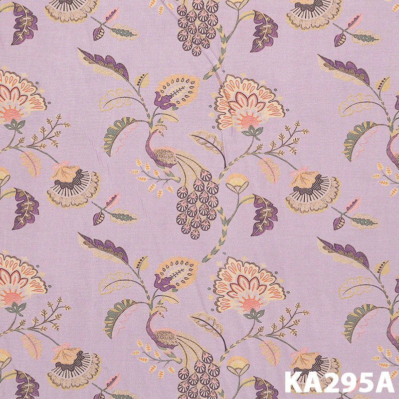 Printed Viscose Crepe Lurex Fabric-KA295