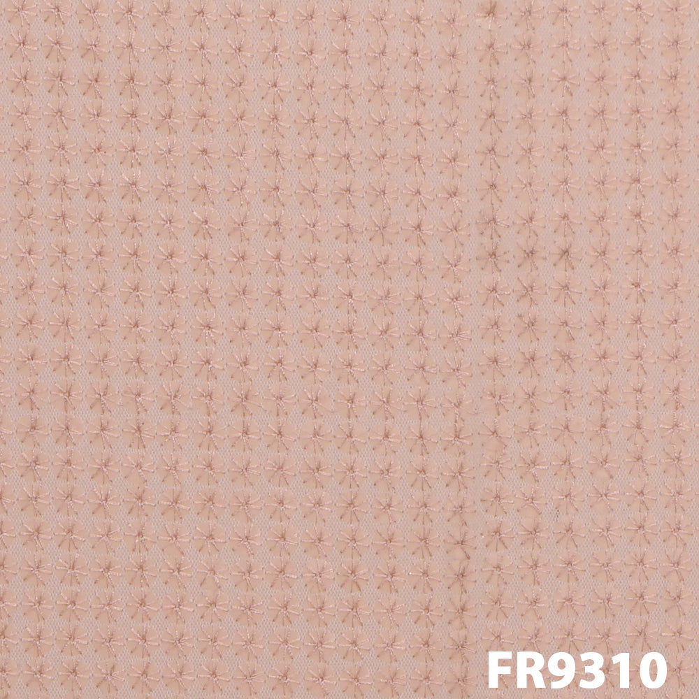 Embroidered Sequins Net Fabric-FR9310