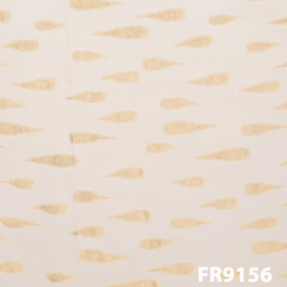 Dyeable Zari Buta Georgette Fabric-FR9156