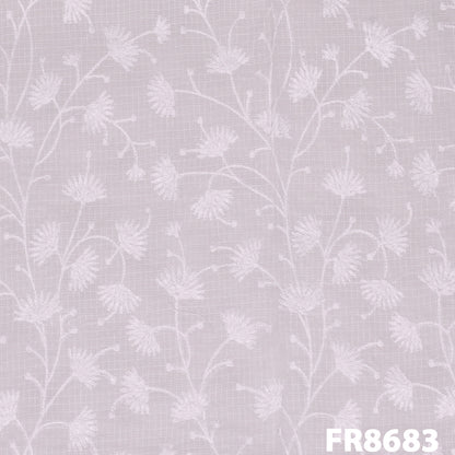 Embroidered Kota Cotton Fabric-Fr8683