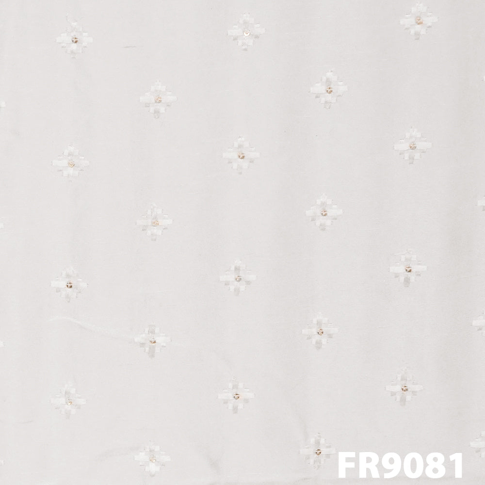 Embroidered Buta Lilen Fabric FR9081