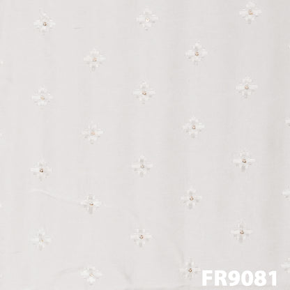 Embroidered Buta Lilen Fabric FR9081