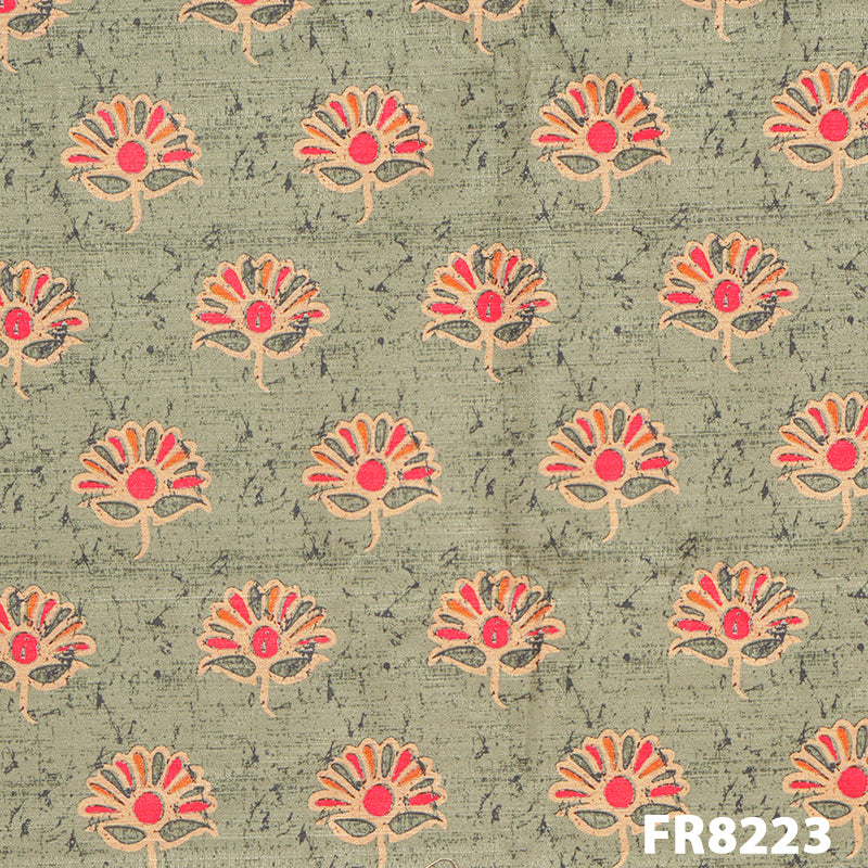 Printed Khadee Silk Fabric-FR8223