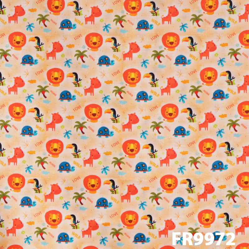 Printed Cotton Satin Fabric-FR9972