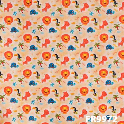 Printed Cotton Satin Fabric-FR9972