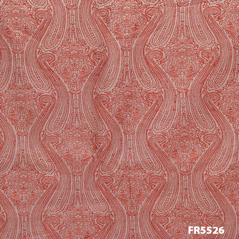 Embroidered Chanderi Silk Fabric-FR5526