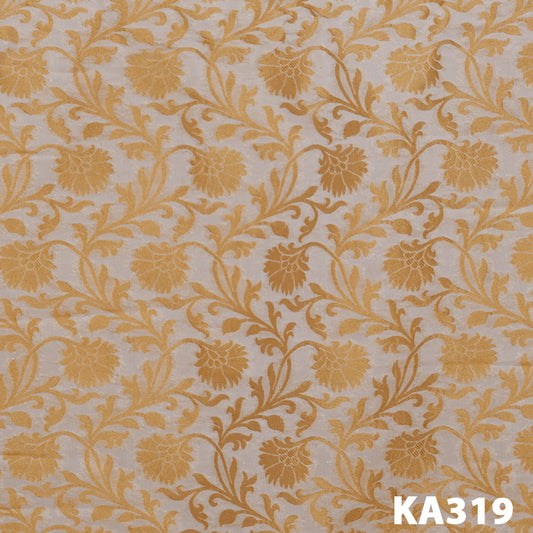 Dyeable Banarasi Georgette  Fabric-kA319