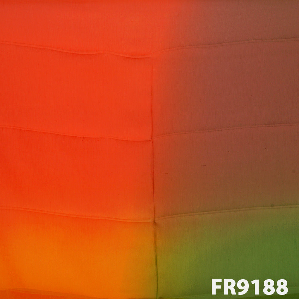 Shaded Pure Chinon With Zari Border Fabric-FR9188