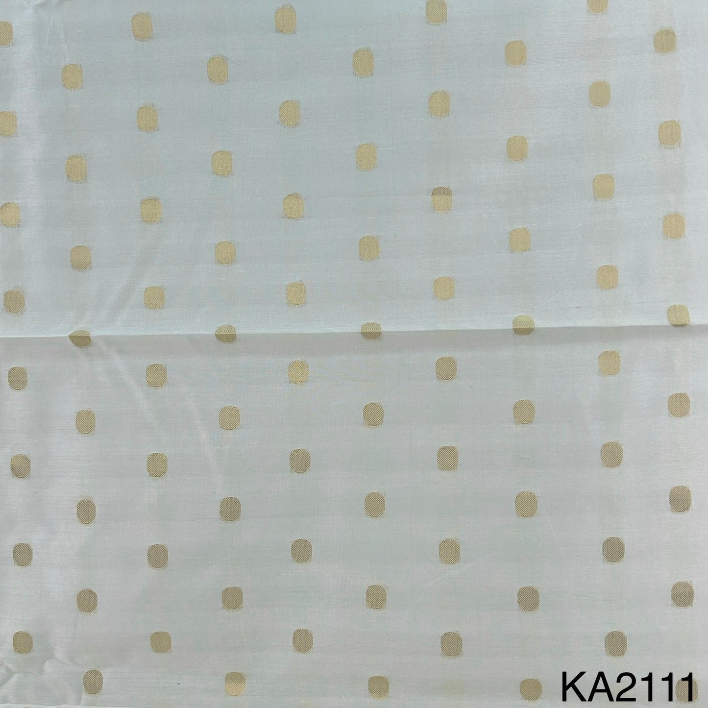 Dyeable Pure Silk Chanderi Zari Buti Fabric-KA2111