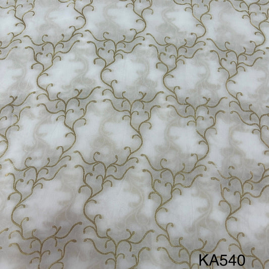 Dyeable Banarasi Georgette Fabric-KA540