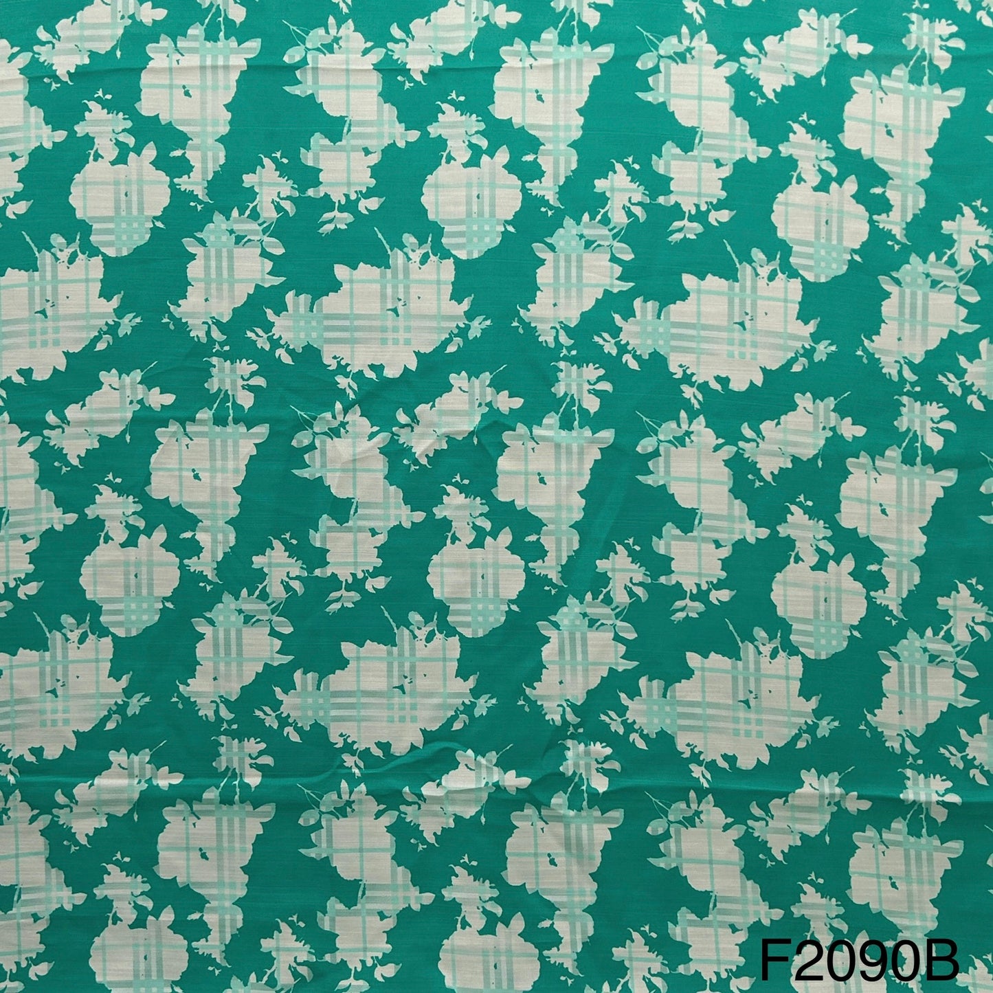 Printed Linen Silk Fabric-F2090