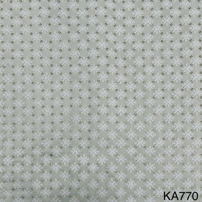 Chikankari Rayon Fabric-KA770