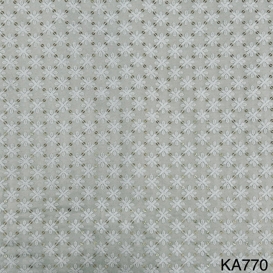 Chikankari Rayon Fabric-KA770