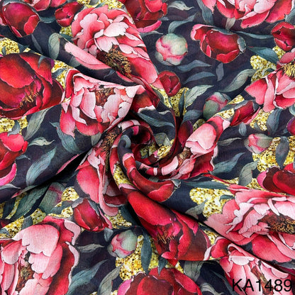 Printed Chinon fabric - KA1489