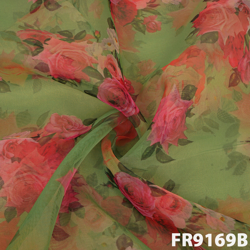 Printed Organza Fabric-FR9169