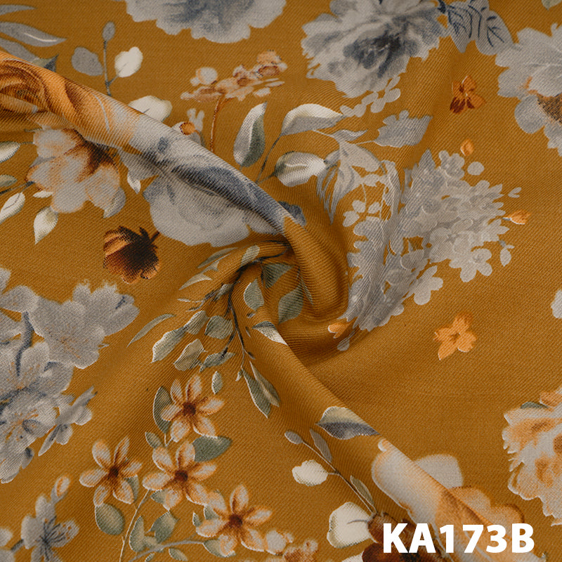 Printed Pashmina Fabric-KA173B