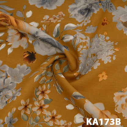Printed Pashmina Fabric-KA173B