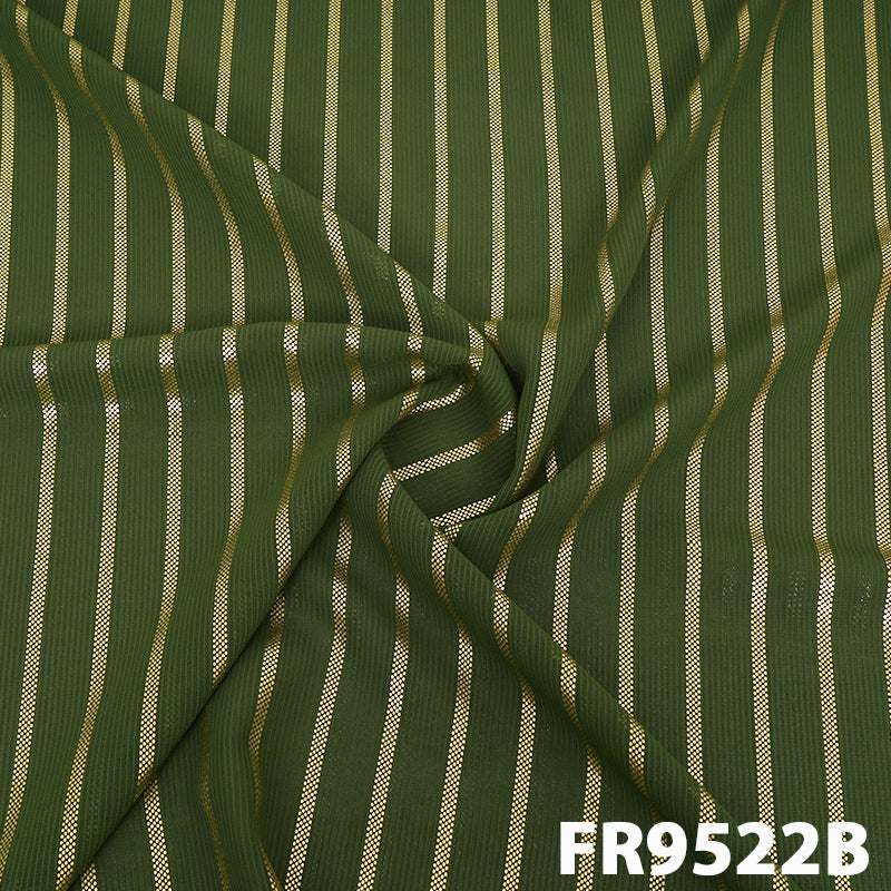 Foil Georgette Fabric-FR9522