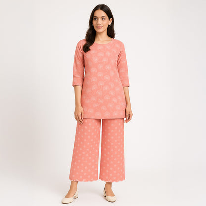 Thread Embroidered Kota Cotton Fabric-F3626