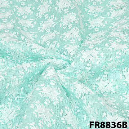 Embroidered Kota Cotton Fabric-FR8836