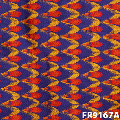 Phulkari Embroidered Georgette Fabric-FR9167
