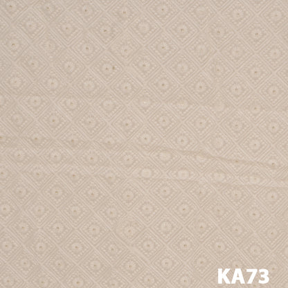 Dyeable Embroidered Sequins Georgette Fabric-KA73