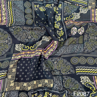 Printed Crepe fabric-F2087
