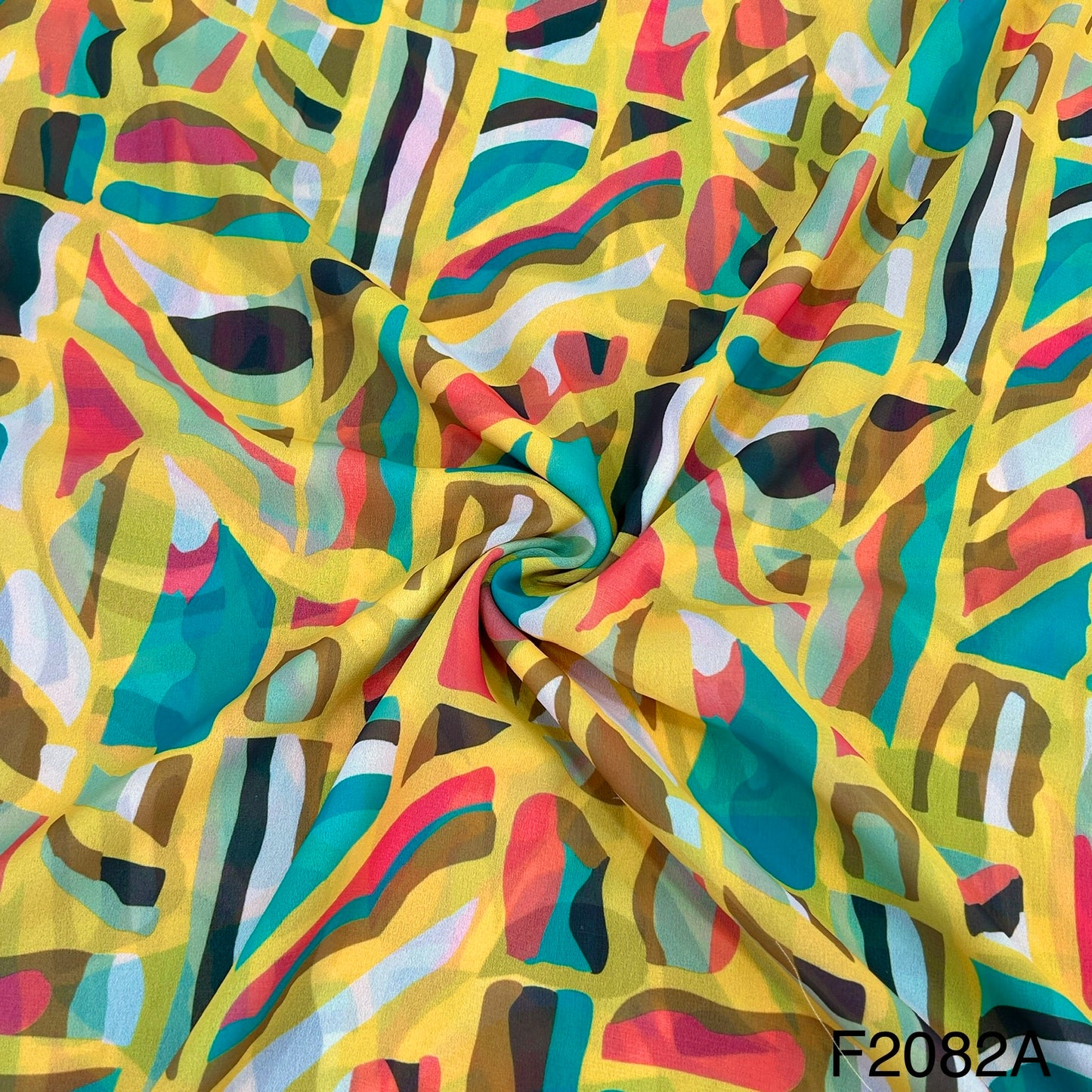 Printed Georgette Fabric-F2082